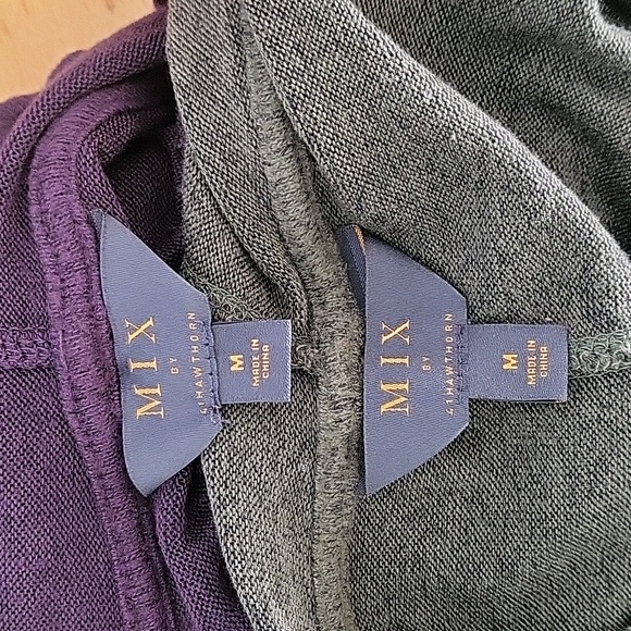 2pc BUNDLE! Mix by 41Hawthorn V-neck hooded sweaters - Picture 8 of 9